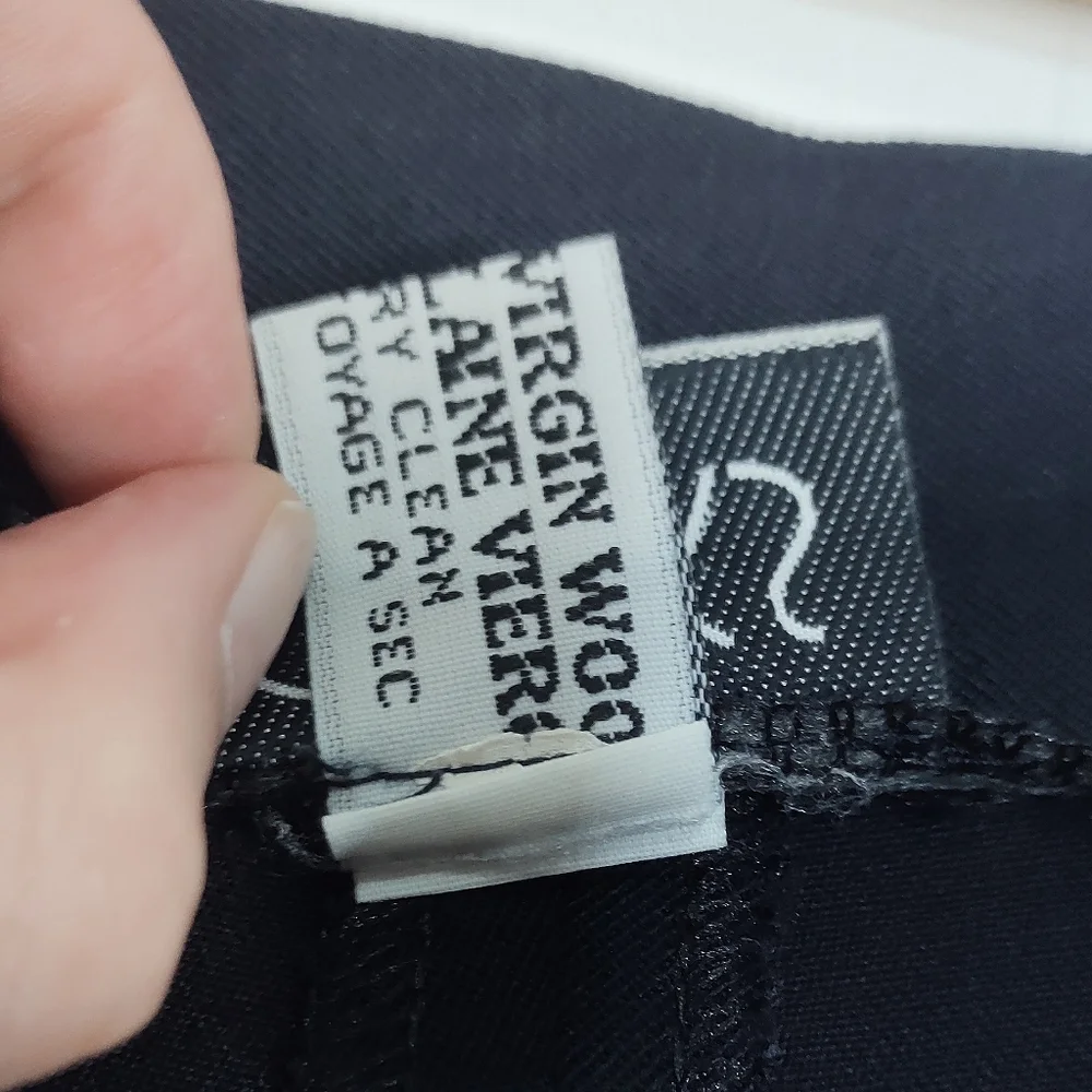 Vintage Wool Pants with "Leather" trim - Picture 10 of 12